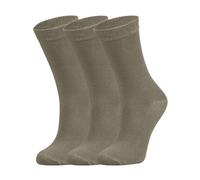 lavendel Calcetines de Bambú para Mujer 3 Pares - Fibra Bambú Auténtica Transpirables Suaves Sin Costuras - Tallas 36-41 - Ecológicos Antiolor Cómodos - Marrón