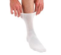 lavendel Calcetines de Bambú Sin Costuras 6 Pares - Cintura Cómoda Sin Goma - Transpirables y Suaves - Para Hombre y Mujer - Ideal Pies Sensibles - Blanco - 36-40
