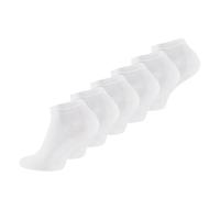 lavendel Calcetines Tobilleros de Bambú para Mujer y Hombre, Pack 6 Pares, Transpirables Antideslizantes, Reforzados Talón y Puntera, Uso Diario Deporte Oficina - 6 x Blanco - 35-40