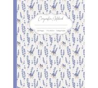 Lavender Aesthetic Composition Notebook: Pretty Lavender Notebook With Botanical Charm, Great for School, Study, or Journaling | 110 College-Ruled Pages 7.5 x 9.25 Inches