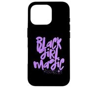 Lavender Black Girl Magic Stars Melanina Black Queen Purple Carcasa para iPhone 16 Pro