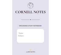 Lavender Cornell Notes: Cornell Note-Taking Notebook for Students, Study Notes, Lectures and Exam Preparation