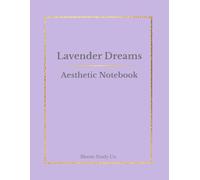 Lavender Dreams Aesthetic Notebook for Teen Girls - Cute Lined Journal 8.5x11 School Notebook