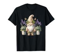 Lavender Flower Garden Gnome For Women And Men Lilac Floral Camiseta