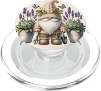 Lavender Flower Garden Gnome For Women And Men Lilac Floral PopSockets PopGrip para MagSafe