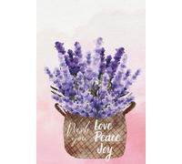 Lavender journal - Wish you Love Peace & Joy