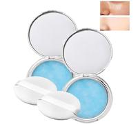 Lavender Matte Powder,Jelly Pressed Powder Face Makeup Setting Powder,Lavender Matte Powder Oil Control,Powder Free Delicate And Skin-Friendly,For Silky Blurring Oil Control Long-Lasting Makeup (2pcs)