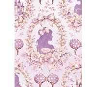 Lavender Princess Bow Notebook - Cute Fairytale Journal for Girls & Women | Coquette Aesthetic Floral Castle Design | Pretty Lined Writing Notebook