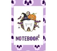 Lavender Skull Dental Vampire Notebook: Cute Purple Halloween Journal for Dentists, Assistants, and Students