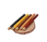 Lavendre 1 unids madera 5mm filtro pipas fumar tubo portátil creativo tabaco tubo narguile humo boquilla titular de cigarrillos (marrón)