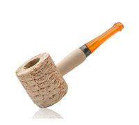 Lavendre Material único mazorca de maíz cigarrillo tabaco pipas fumar pipa fumar cigarrillo titular boquilla accesorios (rojo)