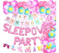 LaVenty Decoración de fiesta de lujo para fiestas de pijamas pancarta Mean chica Party Decorations Pajama Party Decor sleepover Party Girls Night Out Party Decoration