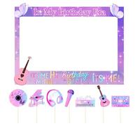 LaVenty Iridiscente Fiesta de cumpleaños Photo Booth Props Marco Its me hi im The Birthday Girl Cartel Its me Productos para Fiestas Infantiles de in my Legal era Productos para Fiestas de cumpleaños