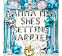 LaVenty Mamma Mia - Decoración de despedida de soltera de los años 70, suministros de fiesta de discoteca para celebración nupcial