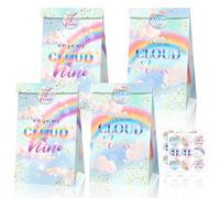 LaVenty On Cloud 9 - 12 bolsas de regalo de fiesta de cumpleaños On Cloud 9, bolsas de golosinas para fiesta de cumpleaños On Cloud 9