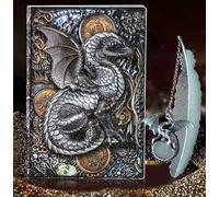 LaVenty vintage dragon dnd notebook dragon bloc de notas de papel de tapa dura a5 notebook regalos para dungeons & dragons jugadores dnd notebook regalos de cumpleaños para los hombres