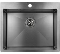 Laveo Marmara fregadero de acero 59x51 cm SAM510T