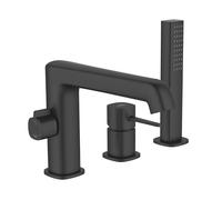 Laveo Pola grifo de bañera y ducha en bañera negro BAP713D