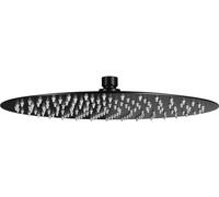 Laveo Rondo ducha con efecto lluvia 30x30 cm circular negro NLX7D2S