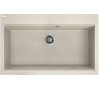 Laveo Tau fregadero de granito 80x50 cm beige SBT4108