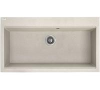 Laveo Tau fregadero de granito 90x50 cm beige SBT4109