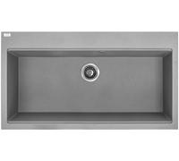 Laveo Tau fregadero de granito 90x50 cm gris/grafito/ónix SBT5109