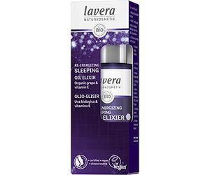 lavera Aceite de dormir reenergizante Elixir - Cosméticos naturales - vegano - Uva orgánica y vitamina E natural - certificado - 30 ml