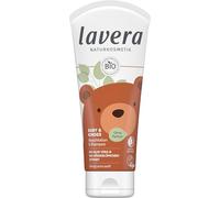 lavera Baby & Kinder - Loción de lavado y champú - Cuidado con la piel - Limpieza suave - sin fragancias ni conservantes - vegano - cosmética natural - 200 ml