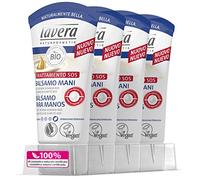 Lavera Bálsamo para Manos Cuidado con Aceite de Almendras bio y Manteca de Cacao - vegano - cosméticos naturales 100% certificados - cuidado de la piel - 4 Recipientes de 50 ml