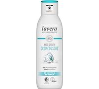 lavera Base Sensitiv Crema de ducha de aloe vera, aceite de almendras 250 | Aceite orgánico de aloe vera y almendras orgánico, pH neutro para la piel, protege la flora de la piel, cosmética natural