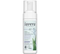 lavera Base Sensitiv Espuma limpiadora - Cosmética natural - Vegano - Aloe Vera orgánico y aceite de almendra orgánico - Limpieza facial - Fórmula de limpieza natural - 1 x 150 ml