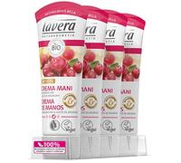 Lavera Crema de Manos Antienvejecimiento con Extracto de Arándanos Bio & Aceite de Argán Bio - Intensiva - vegano - cosméticos naturales 100% certificados - cuidado de la piel - 4 Recipientes de 75 ml