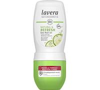 Lavera Desodorante Roll-on Natural & Refresh - 0% de sales de aluminio - vegano - Protección fiable 48 horas - Cosmética natural certificada - Lima orgánica y minerales naturales - 50 ml
