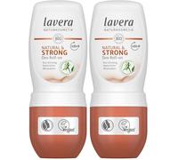 Lavera Desodorante Roll-on Natural & Strong 48+ h - vegano - Cosmética natural - Ginseng orgánico y minerales naturales - sin aluminio - Protección fiable - 48 horas de desodorante - 50 ml