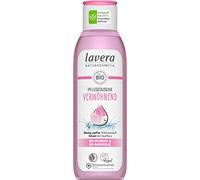 lavera Ducha de cuidado mimadora, rosa silvestre orgánica y algodón orgánico, cosmética natural, vegano, gel de ducha, pH neutro, limpia especialmente suavemente, 1 x 250 ml