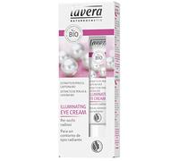 Lavera Illuminating Eye Cream - Crema Contorno de Ojos - Iluminadora Extracto de perlas & cafeina bio cuidado facial biológico - cosméticos naturales 100% certificados - 15 ml