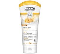 Lavera Loción Corporal Suave con Leche de Almendra Orgánica & miele bio - cosméticos naturales 100% certificados - cuidado de la piel - 4 Recipientes de 200 ml