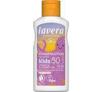 lavera Loción solar Sensitiv Kids SPF 50 - Crema solar para niños - sin filtro UV químico - para pieles sensibles - resistente al agua - vegano - cosmética natural - 100 ml