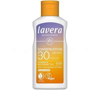 lavera Loción solar Sensitiv SPF 30 - Crema solar sin filtro UV químico - para pieles sensibles - resistente al agua - vegano - cosmética natural - 100 ml