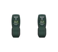 lavera Men Sensitiv Desodorante Roll-On - 48 h de protección - sin aluminio - fiable en deportes - vegano - cosmética natural - 50 ml (Paquete de 2)