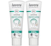 lavera Pasta de dientes Sensitive & Repair - para dientes sensibles - Protección 24h - Manzanilla orgánica y cloruro de sodio - Vegano - Cosmética natural - 75 ml (Paquete de 2)