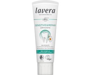 lavera Pasta de dientes Sensitive & Repair - para dientes sensibles - Protección 24h - Manzanilla orgánica y cloruro de sodio - Vegano - Cosmética natural - 75 ml