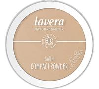lavera Polvo compacto satinado - Bronceado 03- nude - Bio-Mandelöl & Bio-Reispulver - Vegano - Mattierend - langanhaltend - Textura Samtige (1 x 0.34 oz)