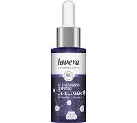 lavera Re-Energizing Sleeping - Elixir de aceite regenerador nocturno, uva orgánica y vitamina E, ingredientes activos exquisitos, estimula la regeneración celular, cosmética natural, vegano, orgánico