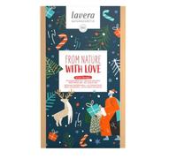 lavera Set de regalo de Nature with Love, base sensible, gel corporal y leche corporal, cosméticos naturales, vegano