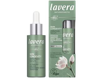 lavera Skin Longevity - Sérum facial con ácido hialurónico y principios activos vegetales, para una piel suave, cuidada, hidratación y regeneración, cosmética natural