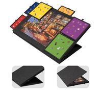 Lavievert Tablero de rompecabezas inclinable de 1500 piezas con soporte y cubierta diseñados 2 en 1, mesa de rompecabezas de fieltro ligero con 6 cajones de colores, mesa de rompecabezas portátil con