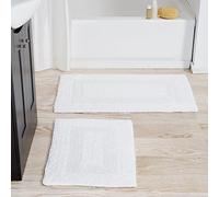 Lavish Home 2 Piece 100% Cotton Reversible Rug Set
