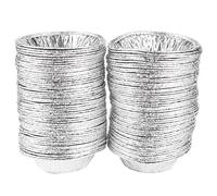 Lavishness 100 PCS Antiadherente Huevo Tarta Magdalena Pastel Galletas Caja de Lata Taza Cocina Herramienta para Hornear