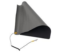 Lavishness Tapete antiestático para mesa con cable de conexión a tierra Almohadilla antideslizante de goma para banco de trabajo para mantenimiento electrónico Diseño de 3 capas